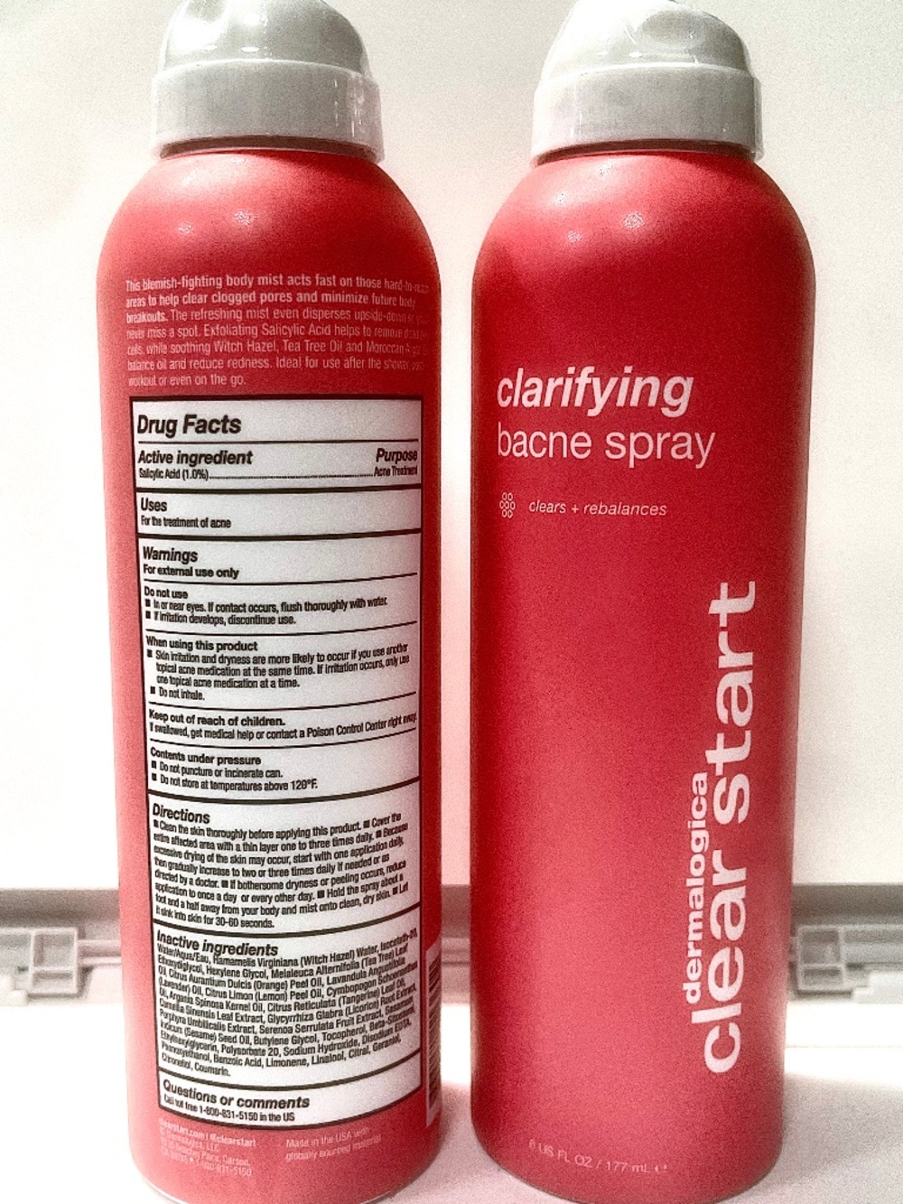 Dermalogica Clear Start Clarifying Bacne Spray 6oz/177ml EXP 06/2027